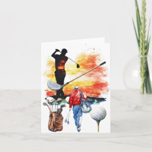 Golfers Tee Time Men's Basic T-Shirt Invitation