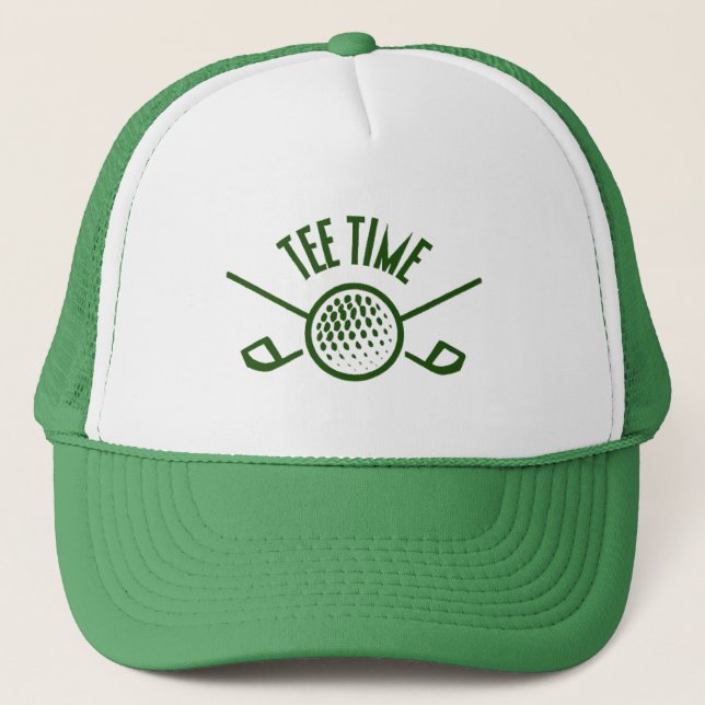 Golfers Tee Time Trucker Hat (Front)