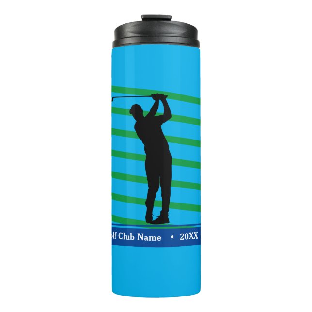 Golfer's Thermal Water Bottle (Front)
