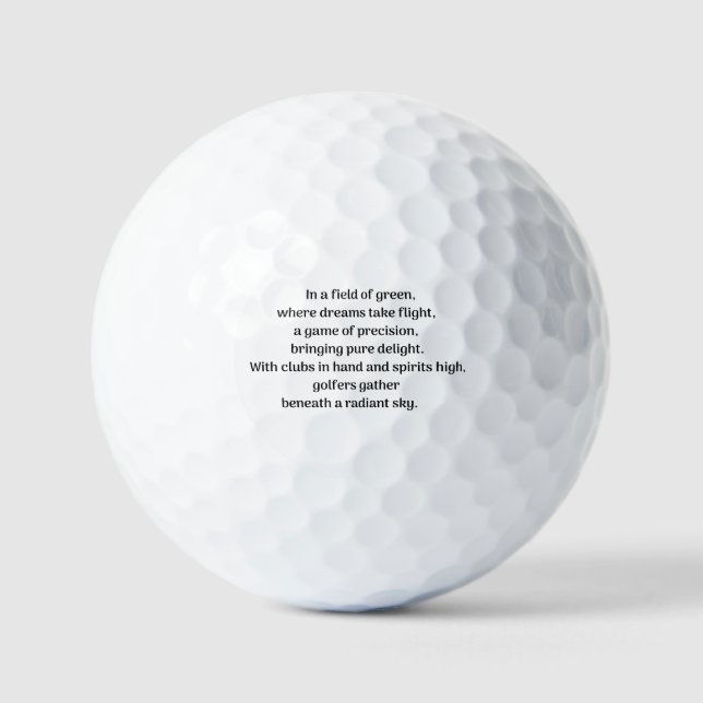 Golfer's thrill Golf Balls (Front)