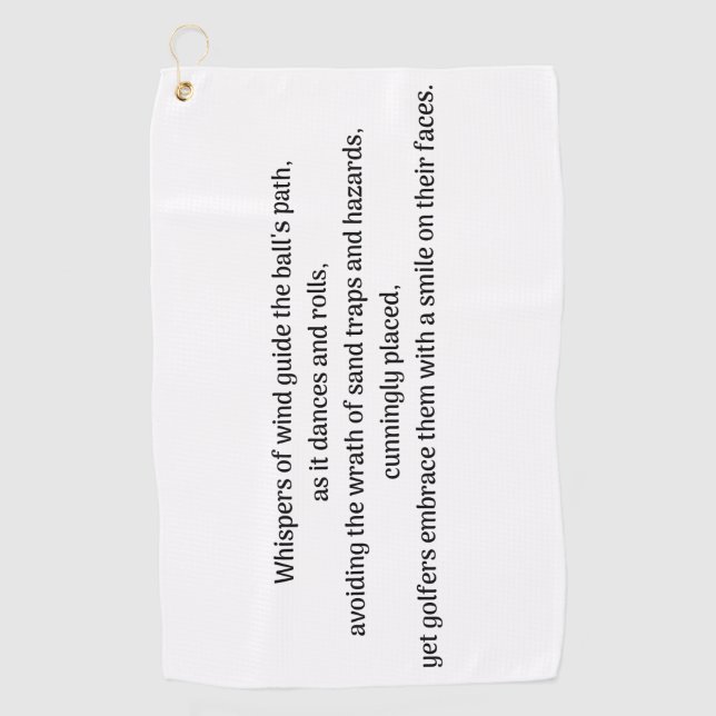  Golfer's thrill Golf Towel (Front)