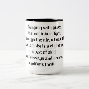  Golfer's thrill Two-Tone Coffee Mug