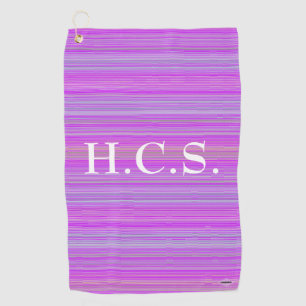 Golfer's Towel Violet with Stripes HAMbyWG