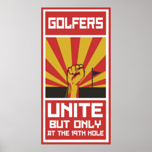 Golfers Unite Poster