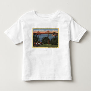 Golfers with Golden Gate Bridge in Background Toddler T-Shirt