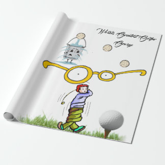 Golfers Wrapping Paper, Worlds Greatest Golfer  Paper
