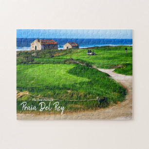 Golfing at Praia Del Rey Portugal  Jigsaw Puzzle