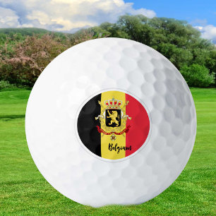 Golfing Belgium & Belgian Flag / Golf Ball