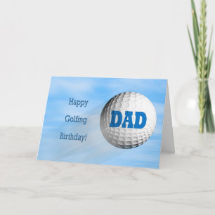 Golfing birthday card for dad