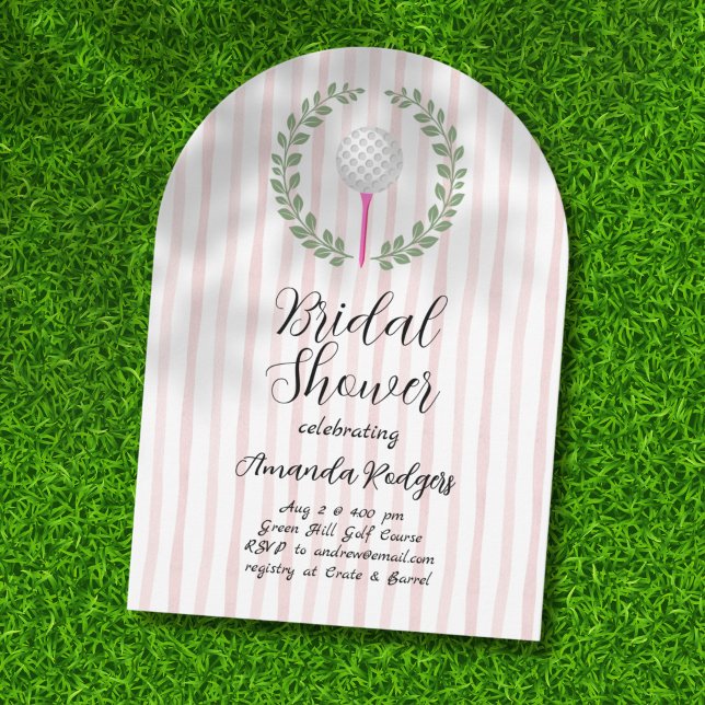 Golfing Bridal Shower Invitation (Creator Uploaded)
