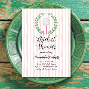 Golfing Bridal Shower Invitation