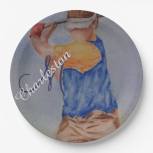 Golfing Celebration Party Paper Plate