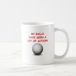 golfing coffee mug