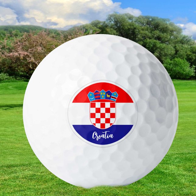 Golfing Croatia & Croatian Flag / Golf Ball (Creator Uploaded)