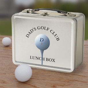 Golfing Dad's Golf Club Metal Lunch Box