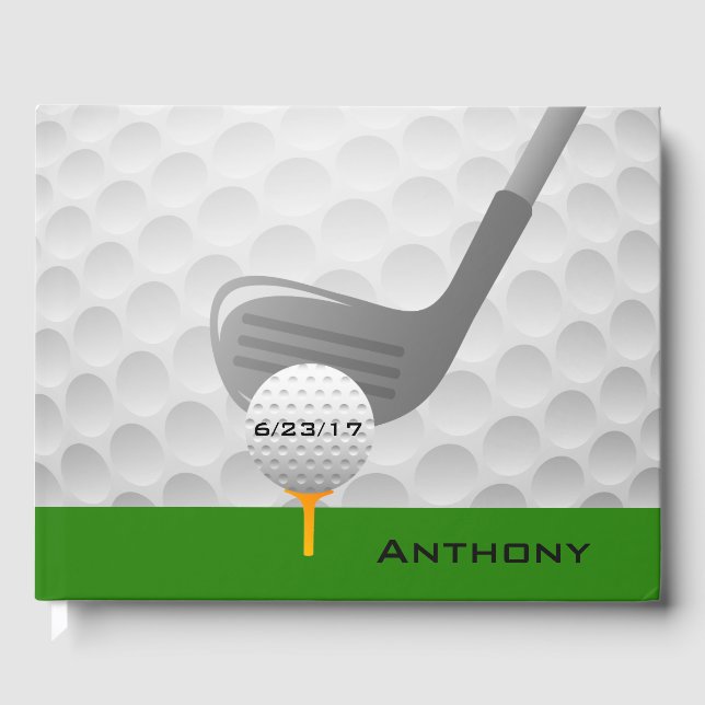 Golfing Design Guest Book (Front)