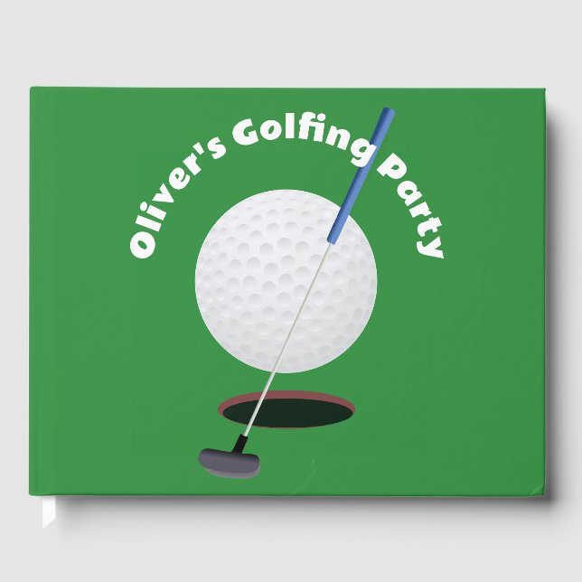Golfing Design Guest Book (Front)