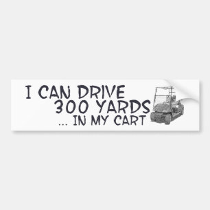 Golfing Drive Bumper Sticker