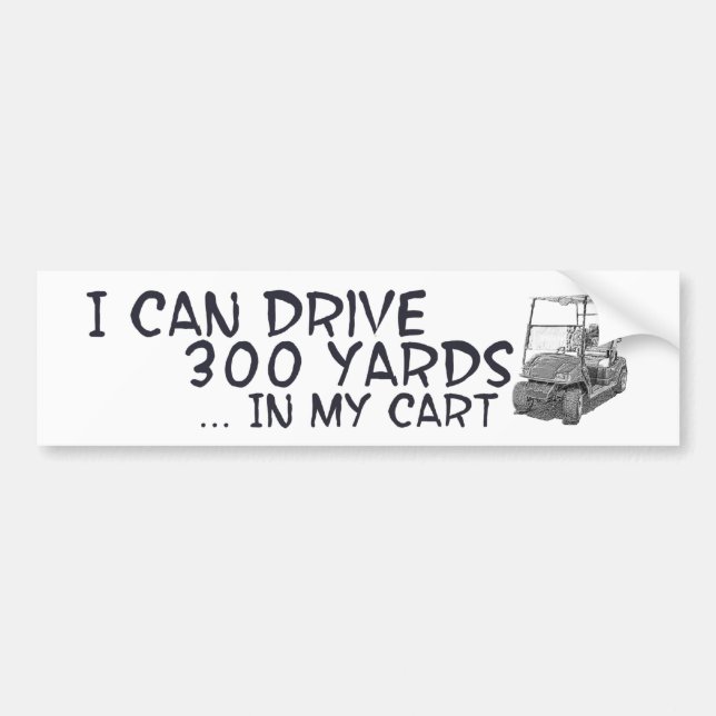 Golfing Drive Bumper Sticker (Front)