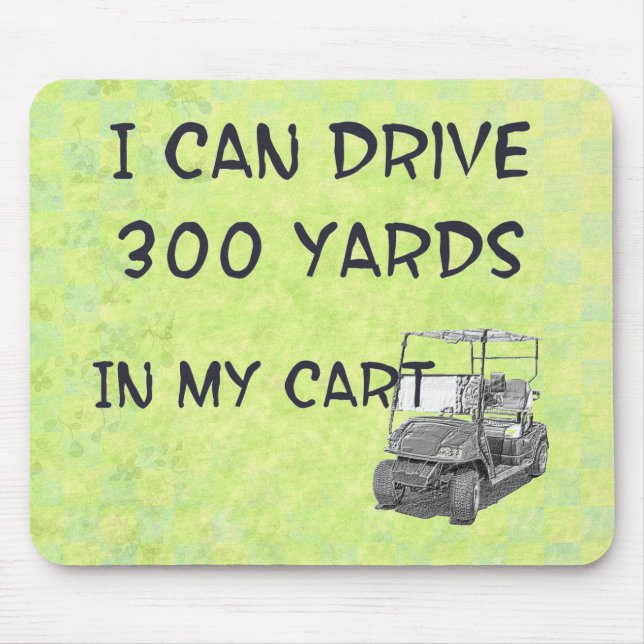 Golfing Drive Mouse Pad (Front)