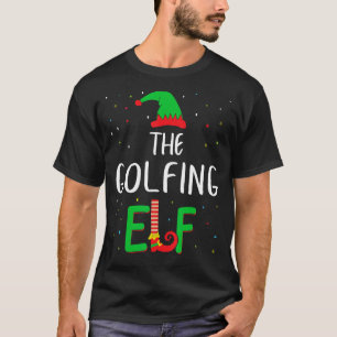 Golfing Elf Family Matching Christmas Pjs Funny T-Shirt