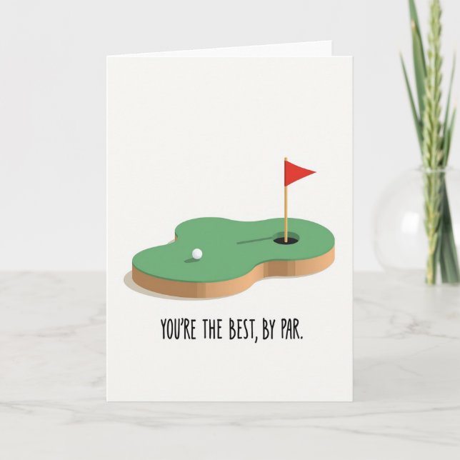 Golfing Fathers Day Card (Front)