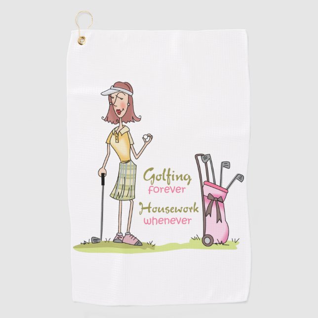 Golfing Forever Golf Towel (Front)