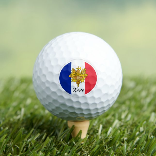 Golfing France & French Flag / Golf Ball (Insitu Tee)