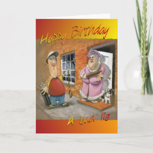 Golfing funny birthday card