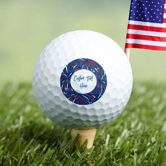 Golfing Gift, Festive Fireworks, 4th of July Golf Balls (Creator Uploaded)