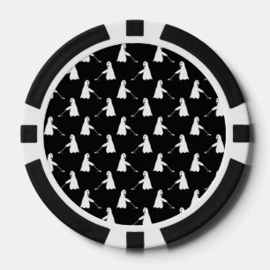 Golfing Gifts Ghost Golf Player Halloween Sports Poker Chips