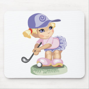 Golfing Girl Mousepad