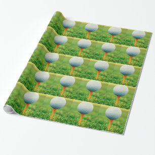 Golfing - Golf Ball on the Tee Wrapping Paper