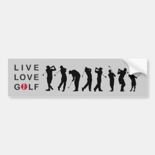 Golfing Golf Bumper Sticker
