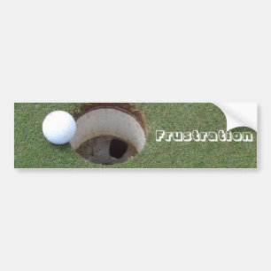 Golfing Golf putting bumper sticker. Sticker