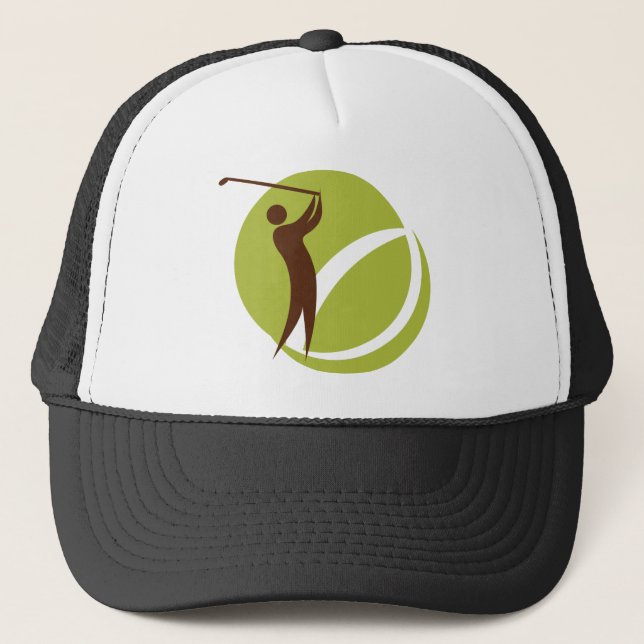 Golfing Golf swing. Trucker Hat (Front)