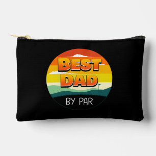Golfing Golfer Dad Best Dad By Par Accessory Pouch