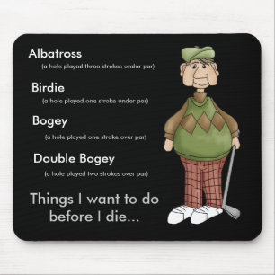 Golfing Granddad Design Mouse Pad