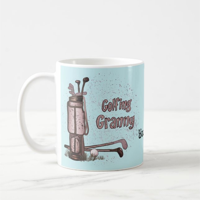Golfing Granny mug  (Left)