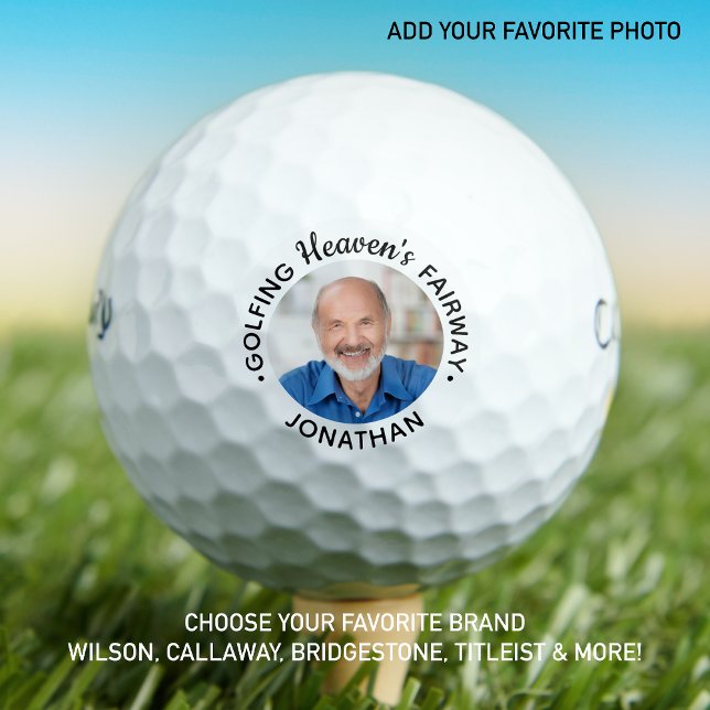 Golfing Heaven's Fairway Keepsake Photo Memorial Golf Balls (Creator Uploaded)