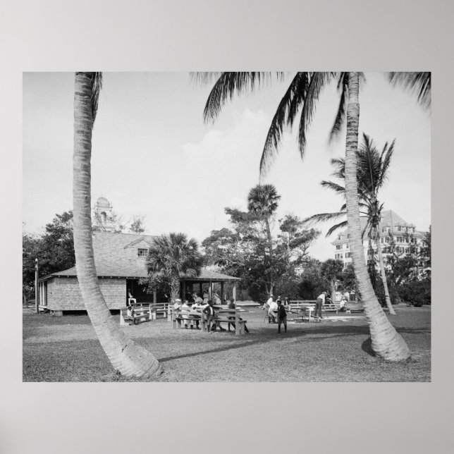 Golfing in Palm Beach, 1904 Poster (Front)