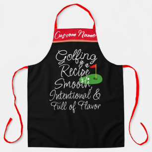 Golfing Is A Recipe Apron - Cooking Quote!