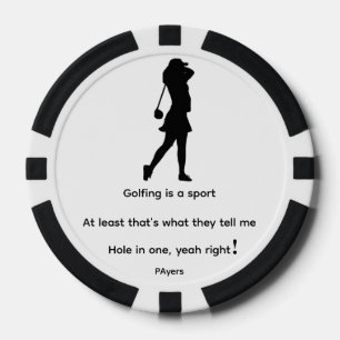 Golfing is a sport poker chips