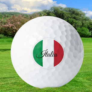 Golfing Italy & Italian Flag / Golf Ball