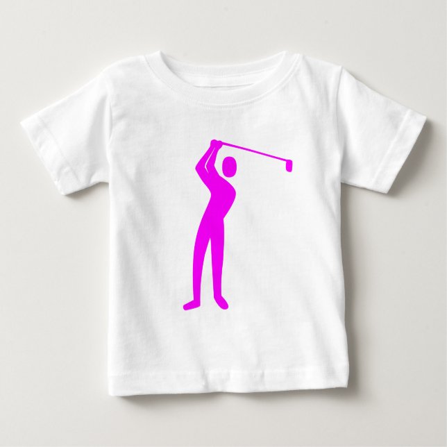 Golfing - Magenta Baby T-Shirt (Front)