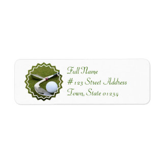 Golfing Mailing Label Return Address Label