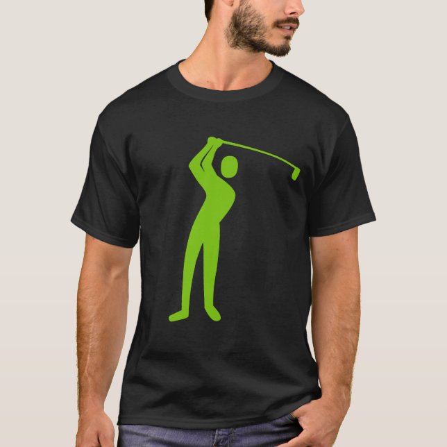 Golfing - Martian Green T-Shirt (Front)