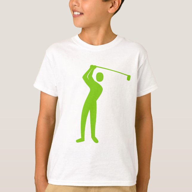 Golfing - Martian Green T-Shirt (Front)
