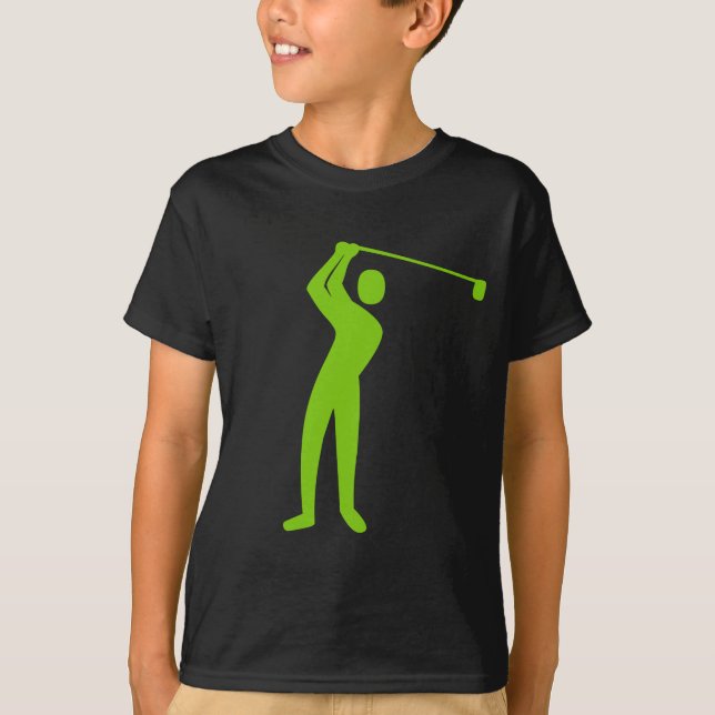 Golfing - Martian Green T-Shirt (Front)