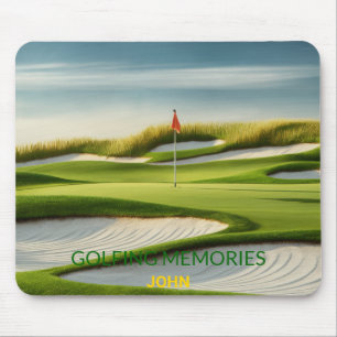 Golfing Memories Personalised Gift Mouse Pad